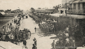 Mauritius Volunteer Force - Parading in Curepipe - 1922