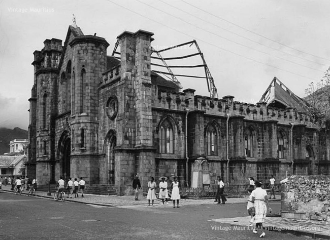 Port Louis - Immaculate Conception Church - Cyclone Jenny - 1962