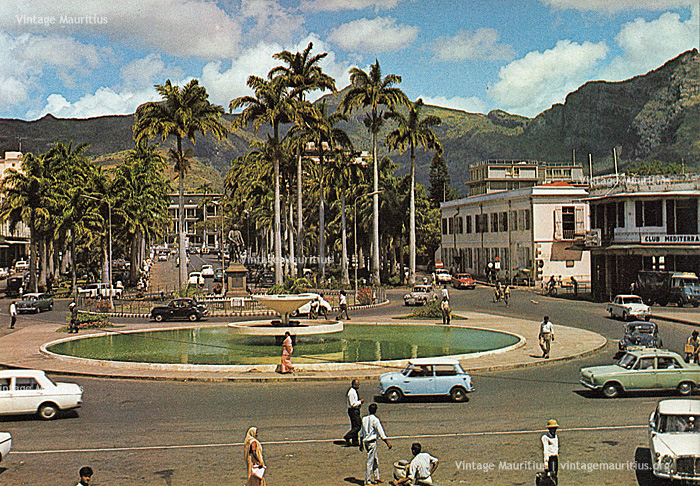 Port Louis - Place D'Armes - Labourdonnais Square - The Old Fountain - 1970s
