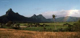 Rempart Mountains from Tamarin