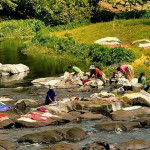 Scene of a near-past: Washing Clothes in the River